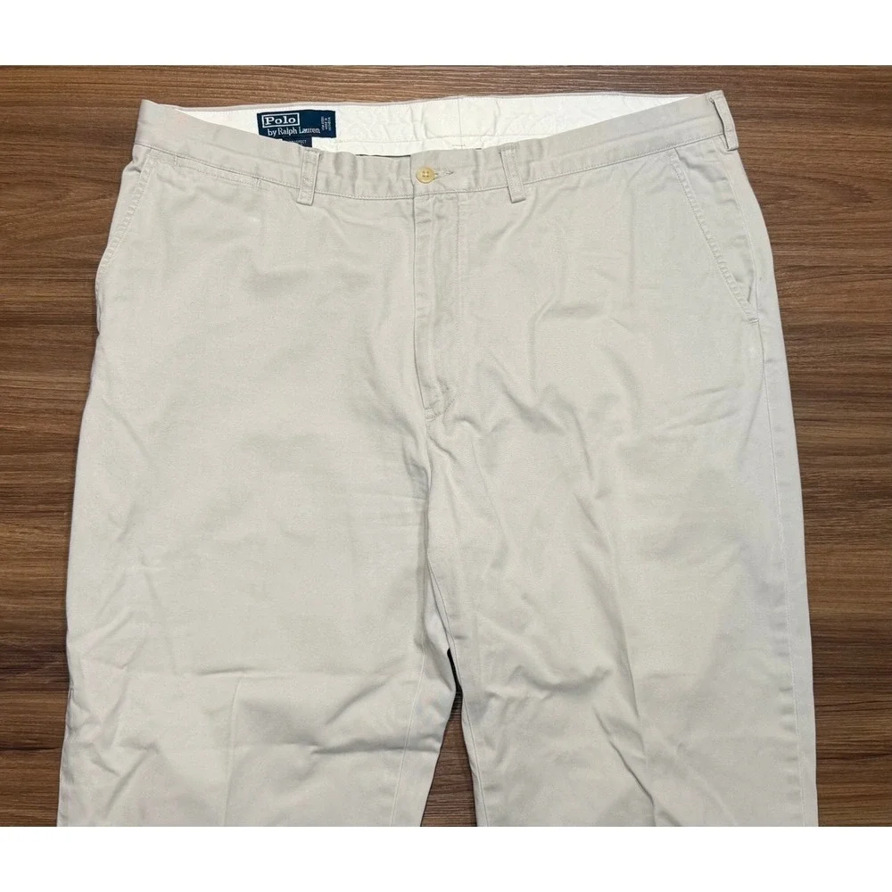 Polo Ralph Lauren Prospect Pant Mens Beige Khaki Chino Straight Leg Sz 38x30